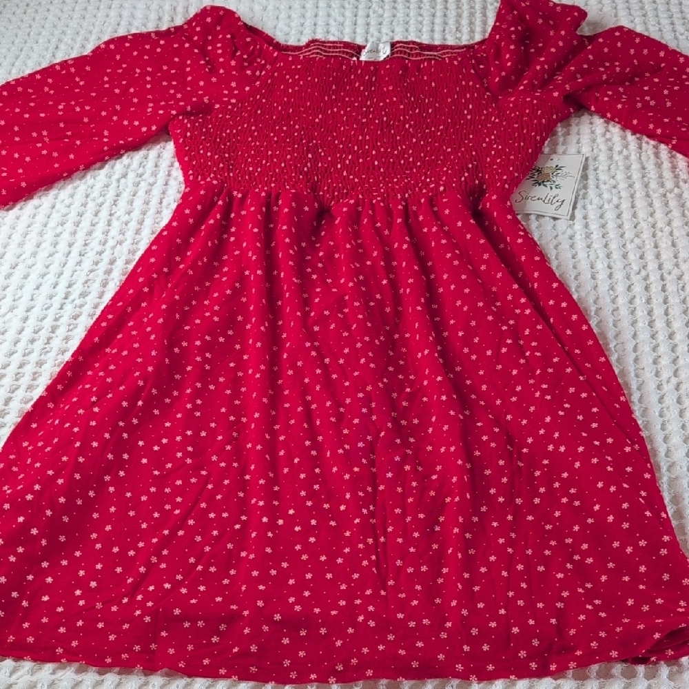 Siren Lily Red and White Dress